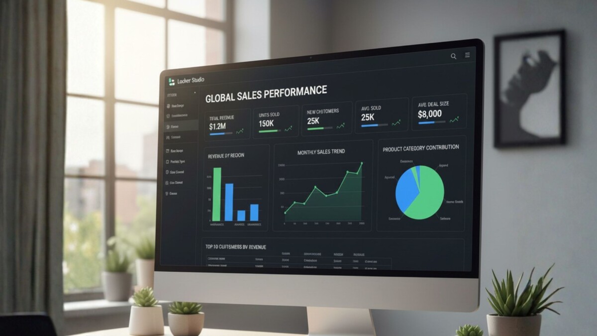 דשבורד ניהולי ב‑Looker Studio