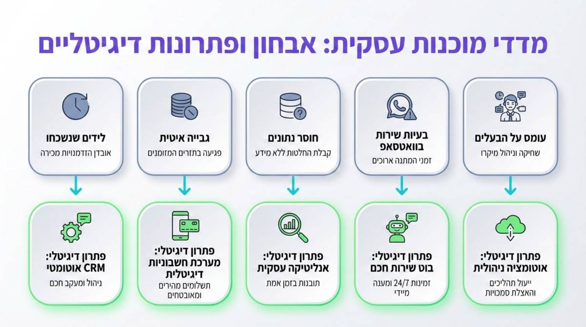 סימנים שהעסק מוכן לטרנספורמציה דיגיטלית - מדריך לבעלי עסקים
