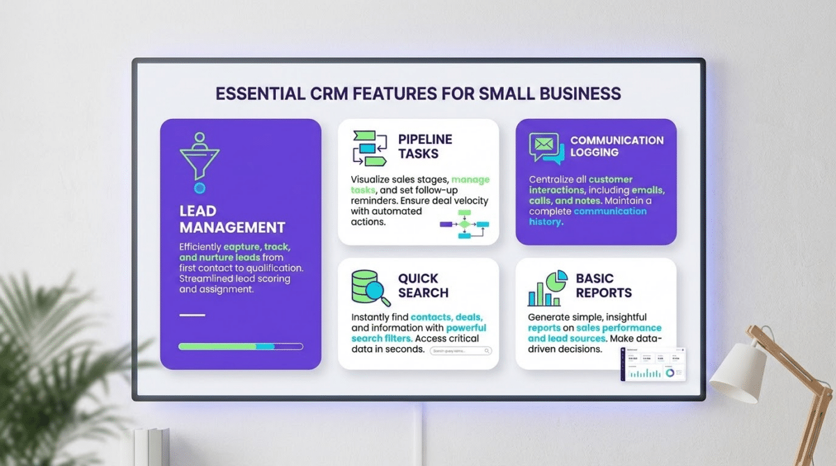 רשימת הפיצ'רים החיוניים במערכת CRM לעסק קטן