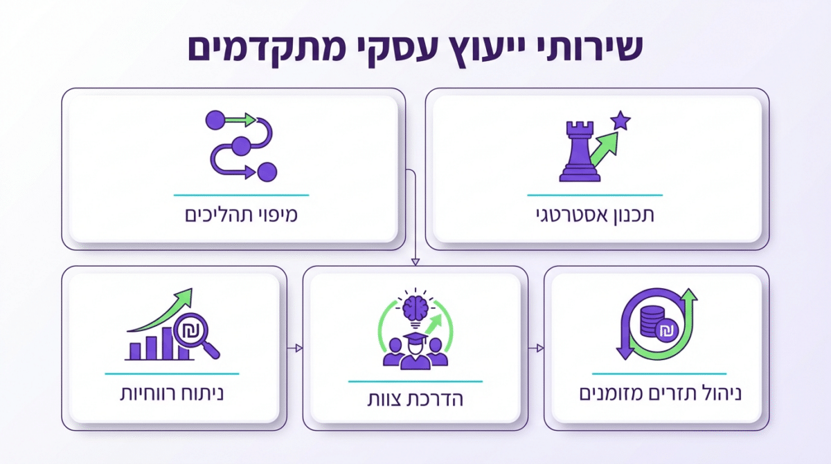 מיפוי צרכים עסקיים וליווי מקצועי להטמעת בינה מלאכותית בעסקים קטנים