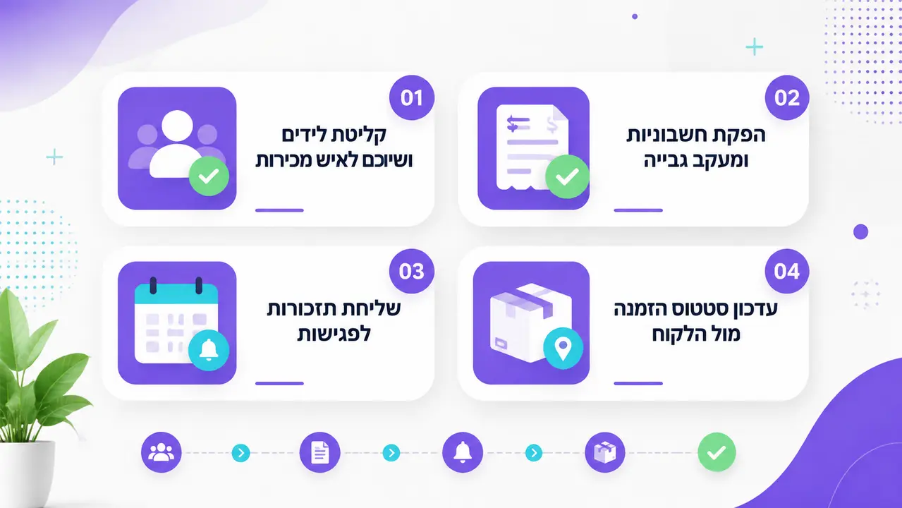 כלים לשיפור פריון: המדריך המלא לייעול העבודה וניהול משימות